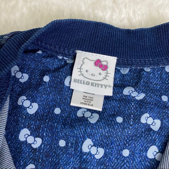 Hello Kitty by Sanrio Kids Jean Jacket sz 4 - Picture 3 of 9